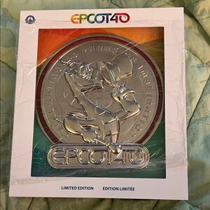 EPCOT  40th Anniversary jumbo figment Limited Edition Pin